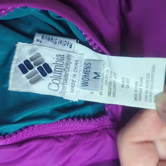 Columbia Vintage Women's Down Insulated Puffer Reversible 90s Jacket - Picture 8 of 8